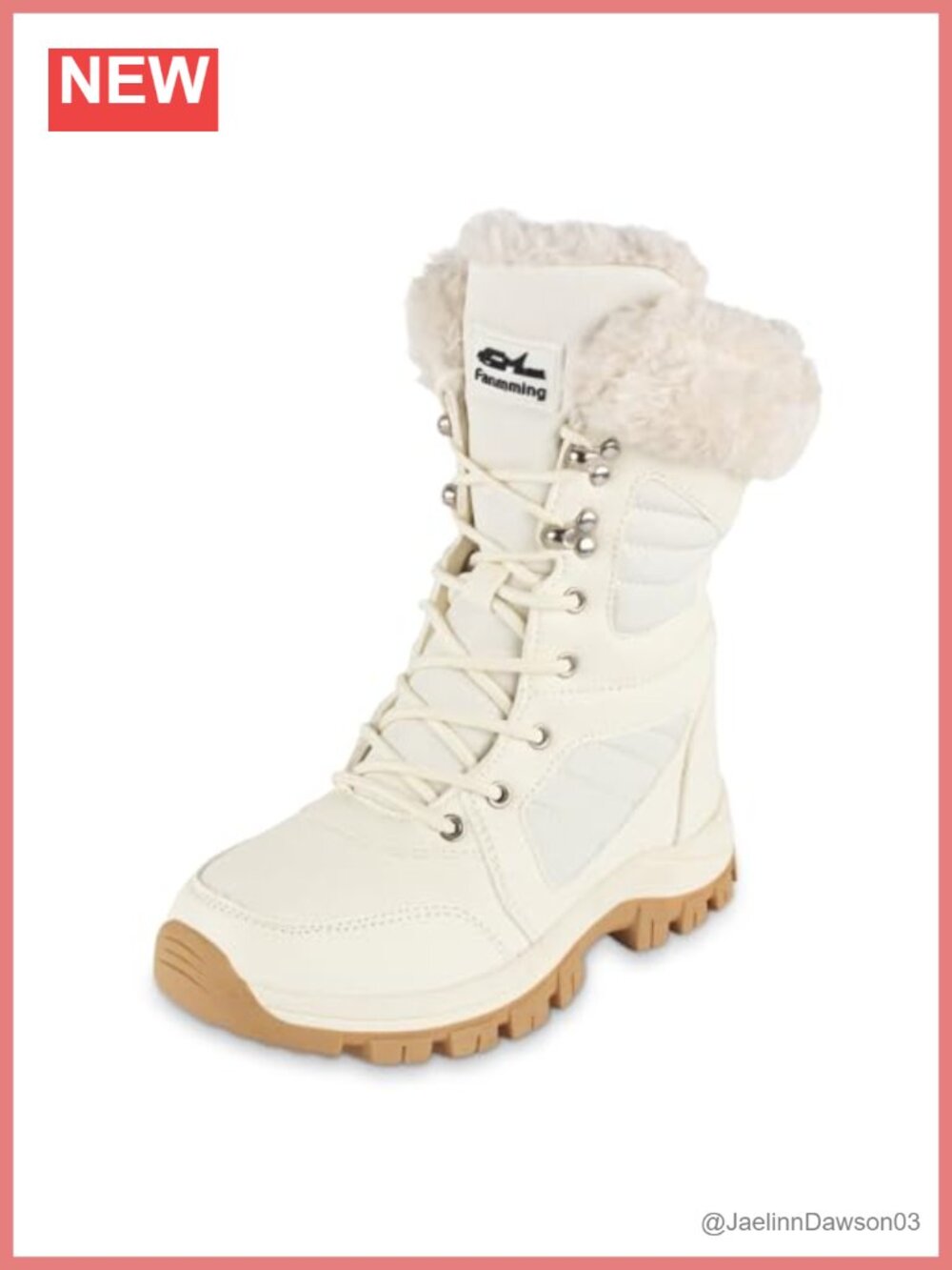 Waterproof Winter Snow Boots with Thinsulate Insulation Non-Slip Rubber Sole